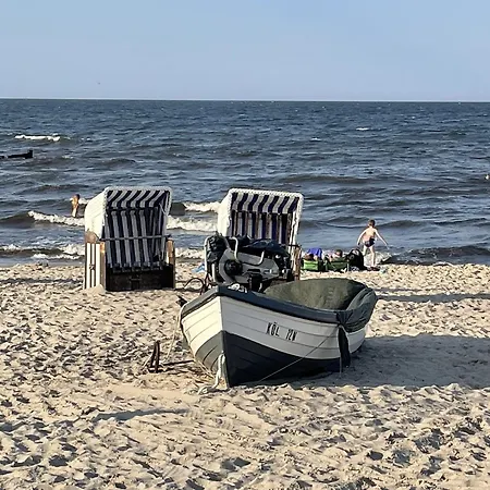 Apartment Bernsteinhaus 3 Zi Whg Im Eg, 2 Terrassen, Strandnah Mit Kamin Und Wlan